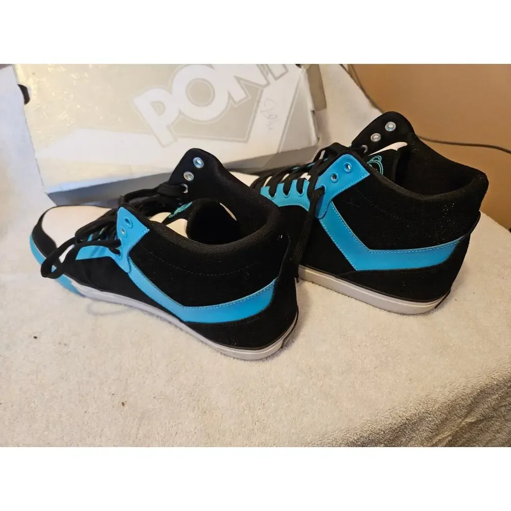 PONY Signature Black Teal White Mens Size 14 ML060BXW Retro Sneakers
